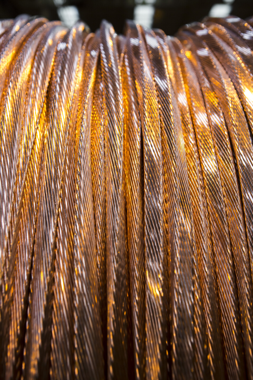 Close-up of cable on a reel representing high-value wire reel inventory ready for direct sale